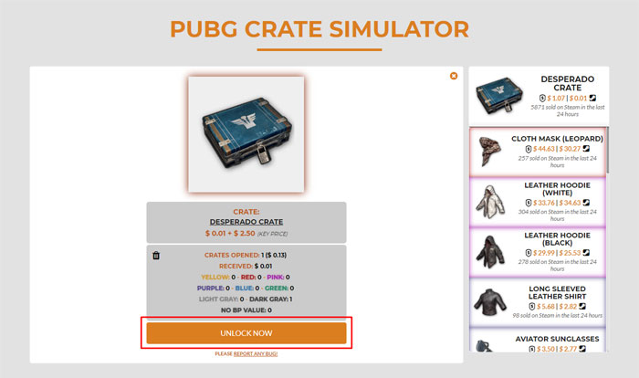 Pubg クレートから手に入るアイテム一覧サイトが公開