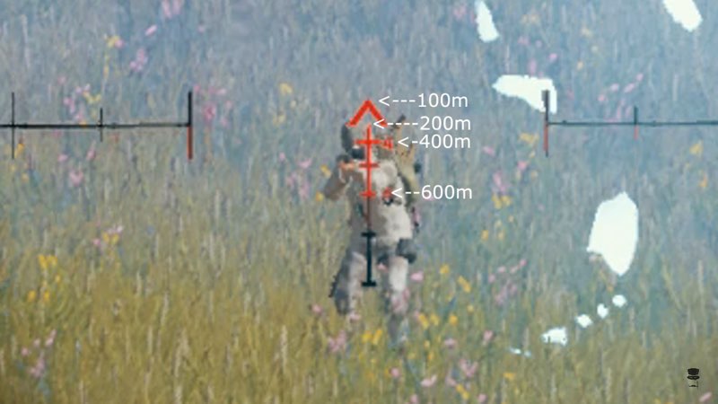 Pubg 遠くの敵を狙撃するのに役立つ距離の測り方