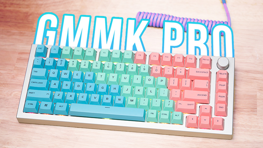 GMMK Pro + ポリカーボネートプレート　自作キーボード PC周辺機器 【最安値に挑戦】